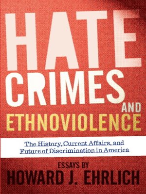 cover image of Hate Crimes and Ethnoviolence